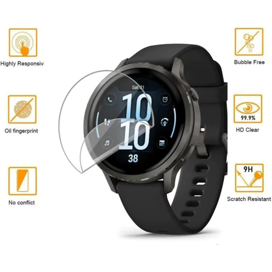 FancyWrist Displayschutzfolie Garmin Venu, Silikon, transparent, Unisex - Bild 4