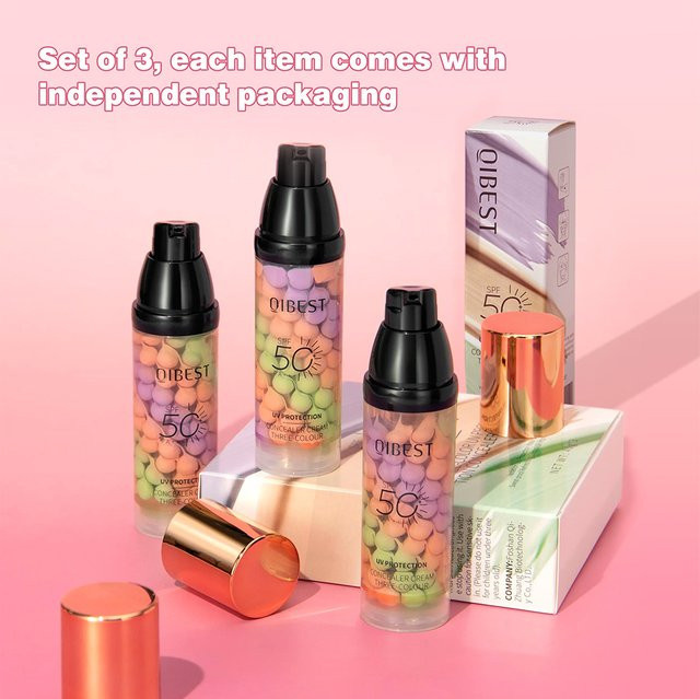 QIBEST Dreifarbiger Concealer, 3er-Set, Unisex - Bild 1