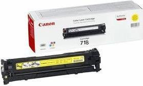 Canon 718 Original Gelb Tonerpatrone für i-SENSYS LBP7210, LBP7680, MF728, MF729, MF8340, MF8360, MF8380, MF8540, MF8550, MF8580 - Bild 1