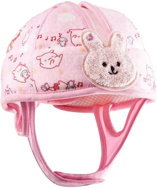 Binchi Outdoor Equipment Cartoon Baby-Sicherheitshelm verstellbarer Anti-Sturz-Kopfschutz für Kleinkinder in Weiß - Bild 1