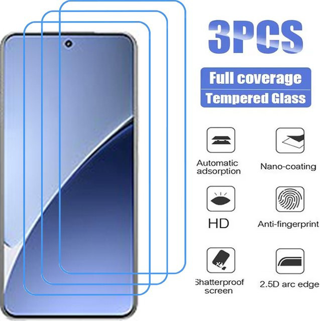 3er-Pack Panzerglas Displayschutz für Xiaomi 9T, 11, 11T, 11X, 12T, 13T, 14T, 15 Pro, 11 Lite und 12 Lite, transparent - Bild 1