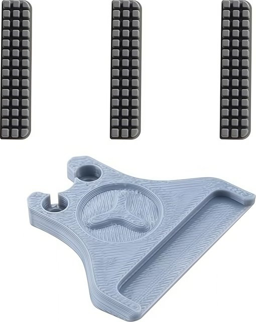 Creality Düsenbürsten-Set aus Silikon in Grau für K1, K1C und K1 Max inklusive Halterung - Bild 1