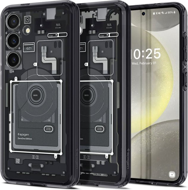 Spigen Ultra Hybrid Zero One Schutzhülle für Samsung Galaxy S24 S921 in Mattschwarz und Transparent - Bild 1