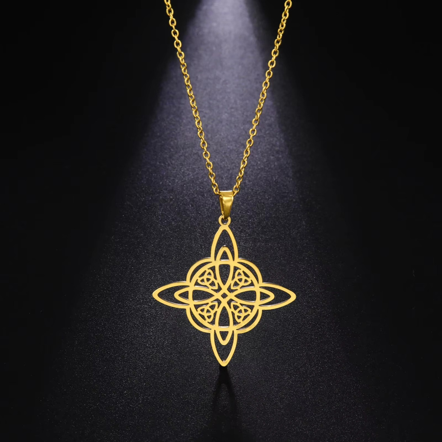 Skyrim Halskette, Triquetra, Edelstahl, Damen - Bild 1
