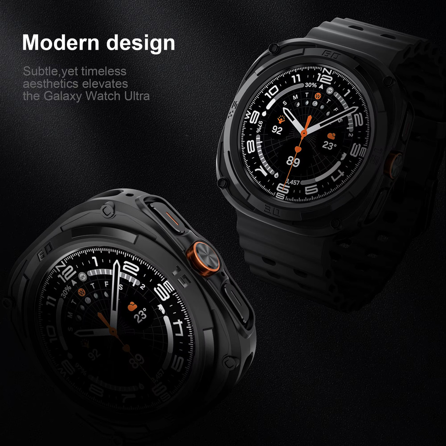 RMUTANE Uhrenzubehör Schutzhülle für Samsung Galaxy Watch 7 Ultra 47mm, Kunststoff, Schwarz, Unisex - Bild 4
