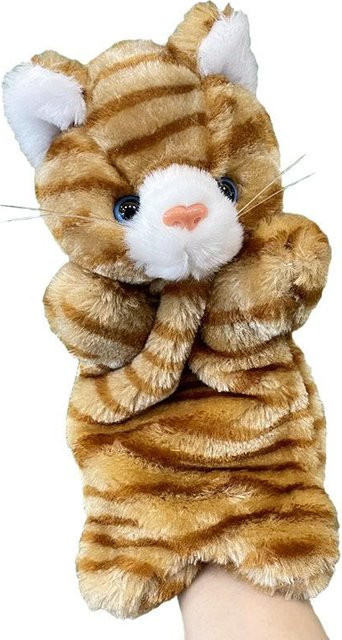 Binchi Fitness Weiße Maus Kleine Blume Katzenpuppe, Plüsch Handpuppe, 25cm, ab 14 Jahren - Bild 1