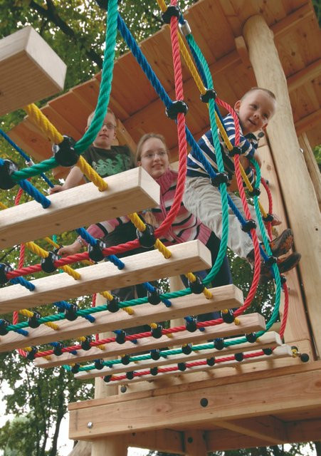 Intergard Netzbrücke Hängebrücke 400cm Bunt / Mehrfarbig - Bild 1