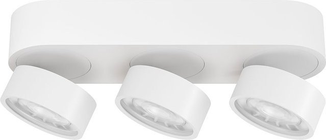 LUX-IT Swing 75 Round LED-Deckenstrahler, 3-flammig, Weiß, Warmweiß 2700K - Bild 1