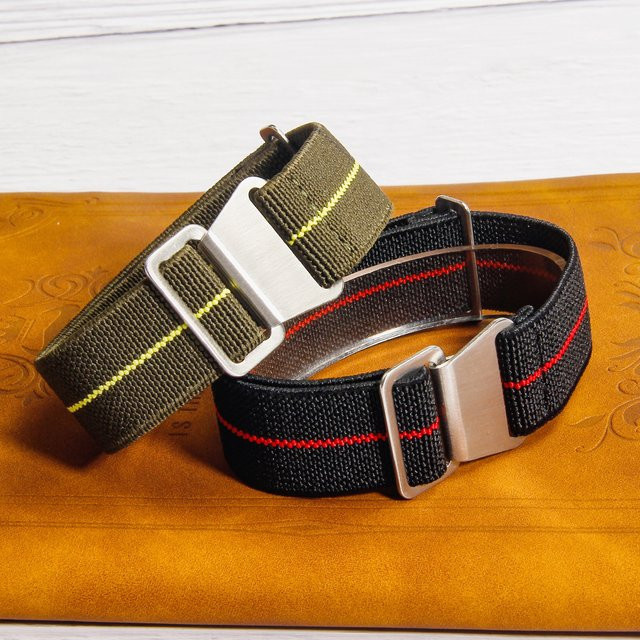 Zhangeer Uhrenarmband Nylon, elastisch geflochten, Unisex - Bild 1
