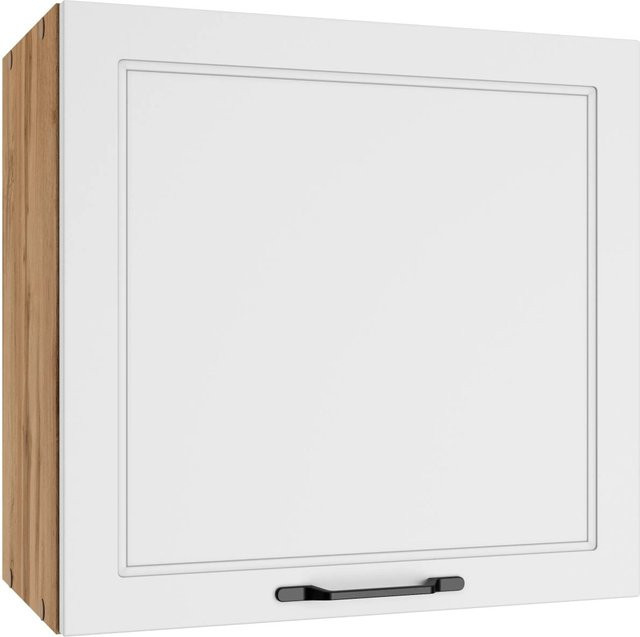 Held Küchen Hängeschrank Kempten in Landhaus Optik, Weiß/Wotan, Breite: 60 cm - Bild 1