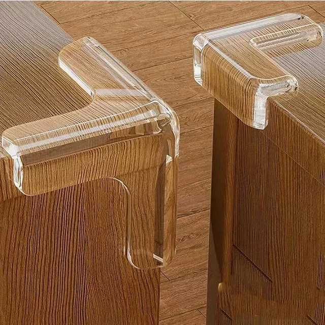 4 oder 10 Stück Transparente Silikon Eckenschutz für Kinder als Anti-Kollision Kantenschutz für Tische und Möbel - Bild 1