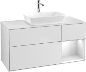 V&B Waschtischunterschrank Finion in Weiß Lack, Breite: 120 cm, Tiefe: 50,1 cm, Höhe: 50,1 cm - Bild 1