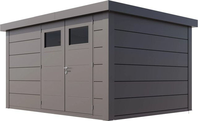 Telluria Gerätehaus Classico in Silber, B/H/T: 408 x 219 x 318 cm - Bild 1