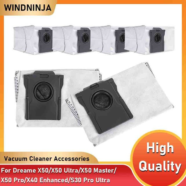 Dreame Staubbeutel Zubehör in Weiß für X50 Ultra, X50 Pro, X40 Pro Ultra und weitere Roboterstaubsauger-Modelle - Bild 1