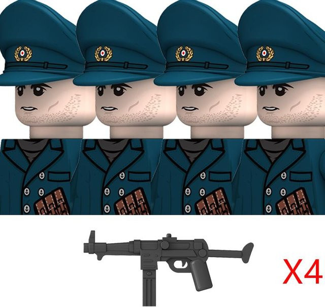 Yiran toy Militär Zweiter Weltkrieg Deutsche Marine Figuren Bausteine, Soldaten, ab 14 Jahren - Bild 1