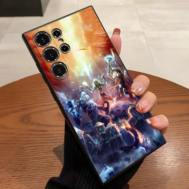 World of Warcraft Handyhülle für Samsung Galaxy S23 S24 S25 S26 Ultra, S22 S21 S20 FE Plus, A16 A54 A34 A53, Multicolor - Bild 1