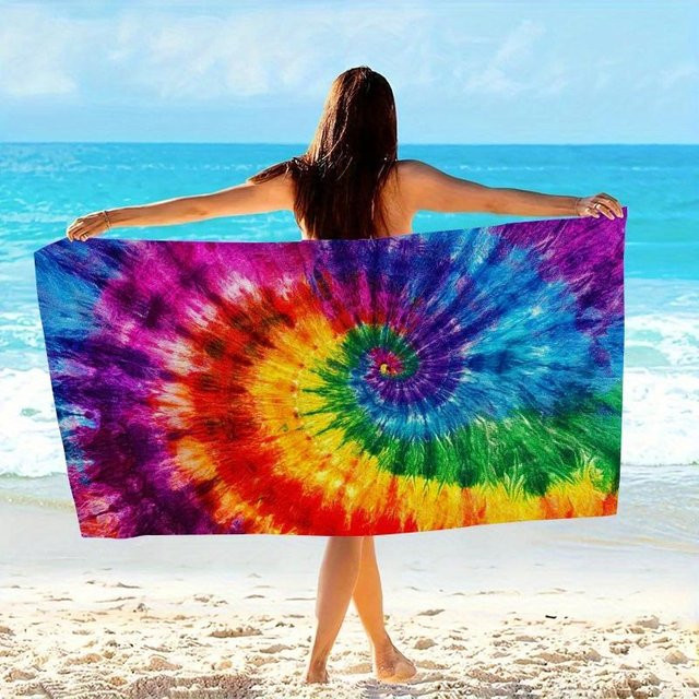 Batik Strandtuch Sarong mit tropischem Print von JMG Household Supplies, wasserdicht und Boho-Design, B/B: 100 x 200 cm, Mehrfarbig - Bild 1