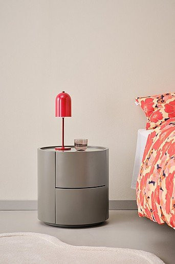 Jotex Nachttisch ELISEDAL in Schwarz und Grau, modern und matt - Bild 1