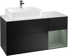 V&B Waschtischunterschrank Finion in Blau Lackiert, Breite: 120 cm, Tiefe: 50,1 cm, Höhe: 50,1 cm - Bild 1