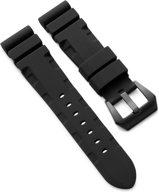 Panerai Uhrenarmband Silikon, Schwarz, 22mm 24mm 26mm, Unisex - Bild 1