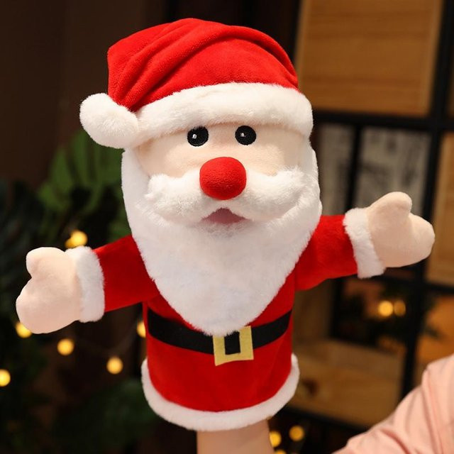 Bestbags Weihnachts-Handpuppen Cartoon Plüschtier, ab 14 Jahren - Bild 1