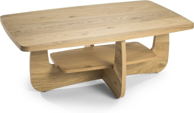 Couchtisch HASSE in Braun aus Asteiche furniert, Rechteckig, B: 116 cm, T: 66 cm, H: 45 cm - Bild 1
