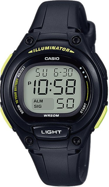 Casio Digitaluhr, Quarz, Kunststoff, Grau, 35 mm, Damen - Bild 1
