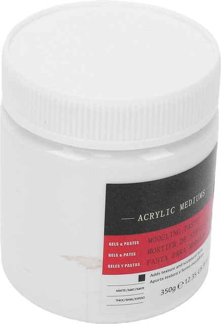 Painter Modellierpaste Acrylmedium in Weiß, 350g, schnelltrocknend mit Modellierwerkzeugen für Texturkunst - Bild 1