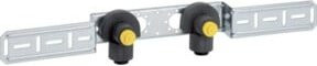 Geberit Anschlusswinkel PushFit 90 Grad, 2-fach, d 20mm x Rp 1/2", Farbe Chrom - Bild 1