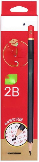 NATAWA 2B Bleistifte für Skizzen und Zeichnungen, 12er Pack, Rot und Schwarz - Bild 1