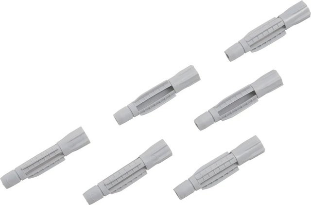 LUX-TOOLS Allzweckdübel aus Nylon in Grau, Durchmesser: 6 mm, Länge: 33 mm, 20 Stück - Bild 1