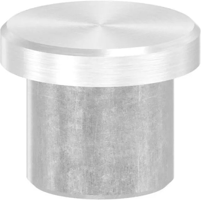 FeNau Einsteckstopfen aus V2A Edelstahl in Silber für Rohr Ø 16,0 x 2,0 mm zum Einkleben - Bild 1