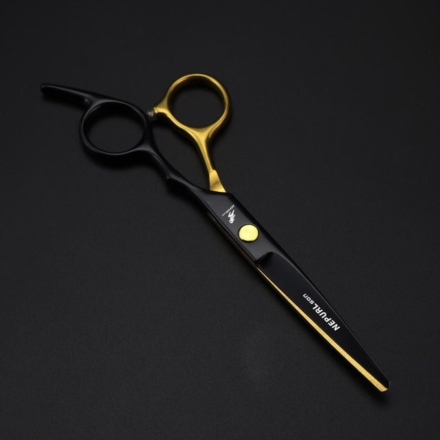 Chic Interiors Friseurscheren-Set, Haarschneide- und Effilierscheren-Set, Edelstahl, Black - Bild 1