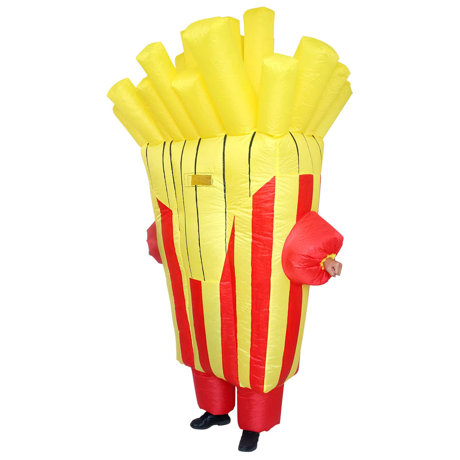 Hangchen Family Aufblasbares Burger-Pommes-Frites-Kostüm, Unisex, Bunt / Mehrfarbig - Bild 1