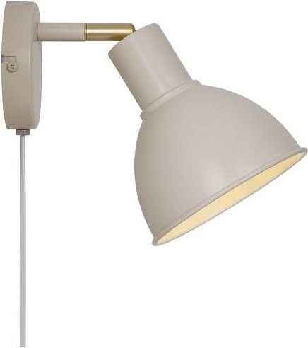 Nordlux Pop Wandleuchte E27 in Beige und Gold/Messing aus Metall - Bild 1