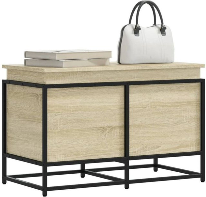 Aufbewahrungsbox mit Deckel von vidaxl in Braun im Industrial Design, B/T/H: 80 x 40 x 51,5 cm - Bild 1