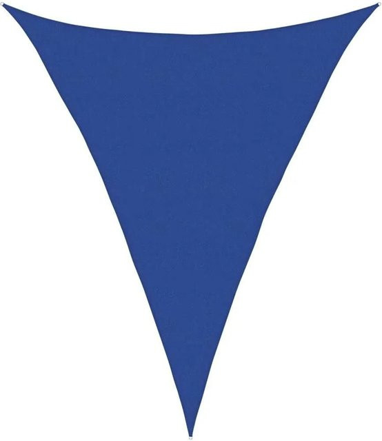 Furnicato Sonnensegel dreieckig in Blau aus HDPE mit 160 g/m2, B/T/H: 5 x 6 x 6 m - Bild 1
