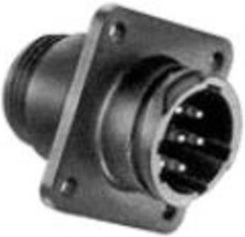 TE Connectivity 211771-1 Rundstecker Flanschbuchse CPC Serie, 19-polig, Schwarz - Bild 1