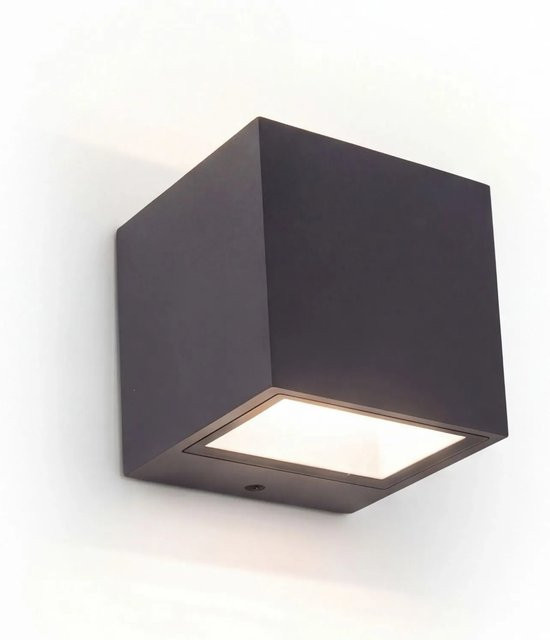 Licht-Erlebnisse Up Down Außenleuchte LED Aluminium Anthrazit IP54 850 LM 4000 K Breite: 8,8 cm - Bild 1