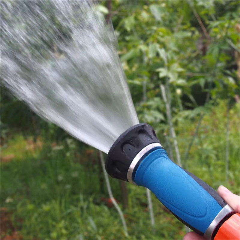 Multifunktionale Hochdruck Garten Spritzpistole in Blau mit einstellbarer manueller Schlauch Düse zur Bewässerung von Blumen und Gras - Bild 5