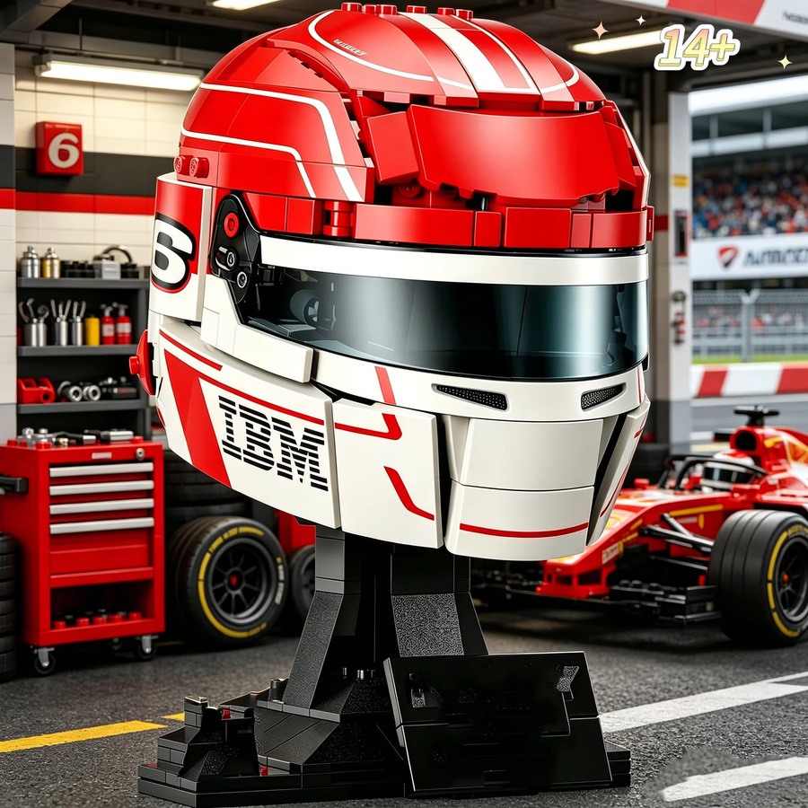 Potdemiel Charles Leclerc Helm, Bausteine, Modell, ab 14 Jahren - Bild 2