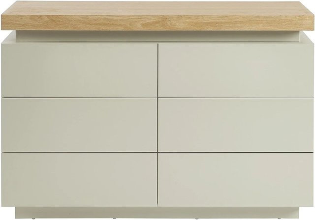 Vente-unique Kommode Halo in Beige, modern mit integrierter Beleuchtung, Breite: 120 cm - Bild 1
