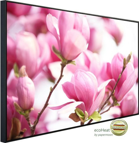 papermoon EcoHeat Infrarotheizung Rosa Magnolie mit Matt-Effekt, App-Steuerung und Überhitzungsschutz - Bild 1
