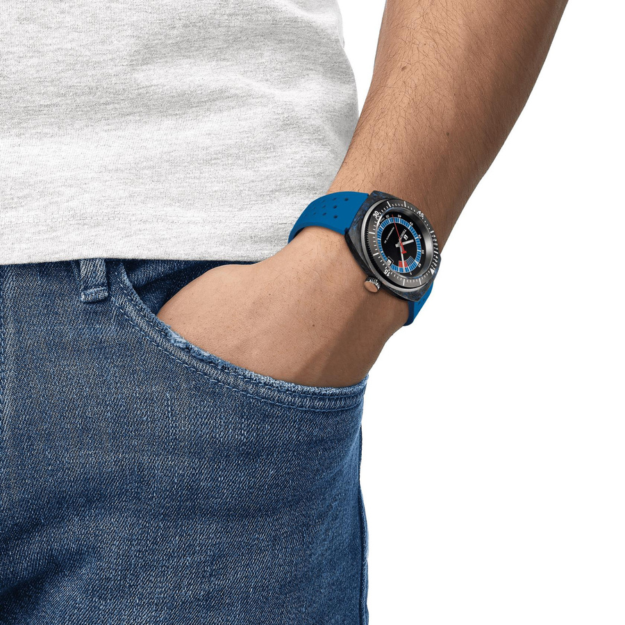 Tissot Herrenuhr Sideral Powermatic-80, Automatik, Edelstahl, 41 mm, Schwarz - Bild 4