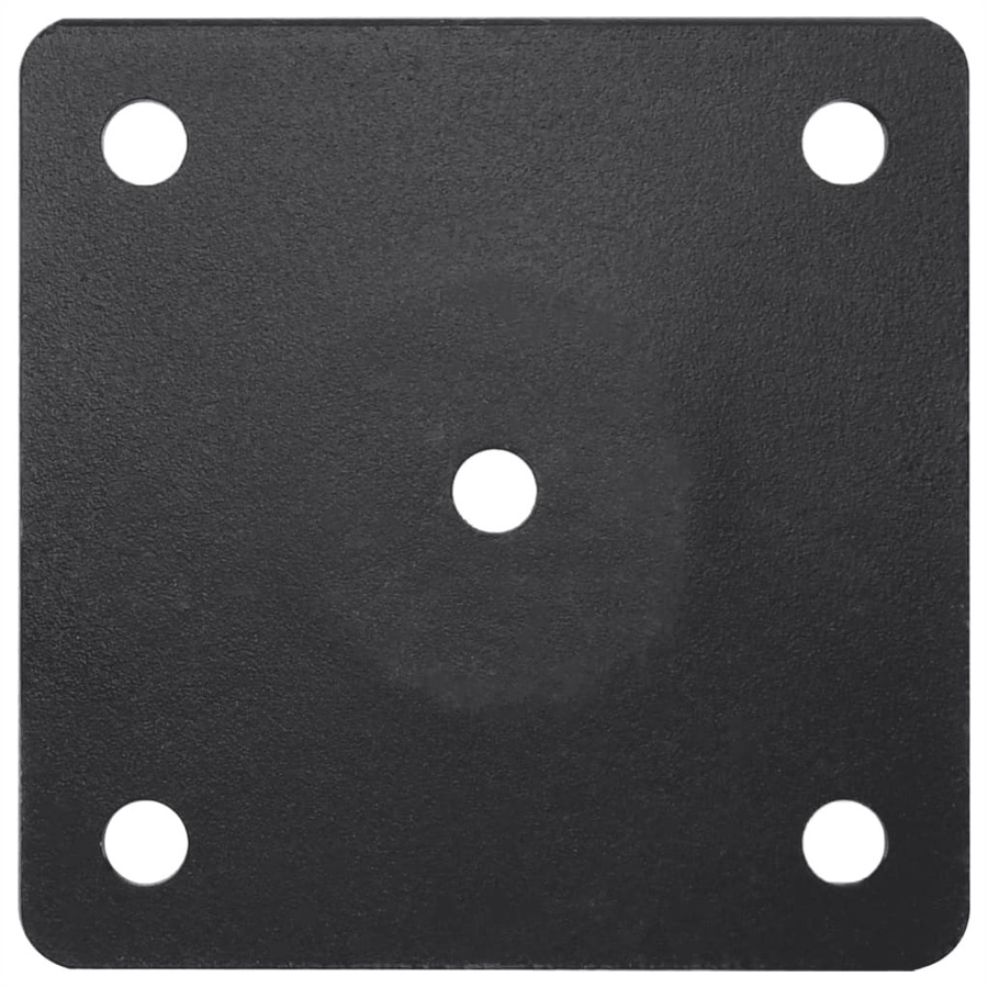 vidaXL Sonnenschirmständer aus Stahl für Bodenmontage, Schwarz Matt, für Mastdurchmesser Ø38 mm und Ø48 mm - Bild 2