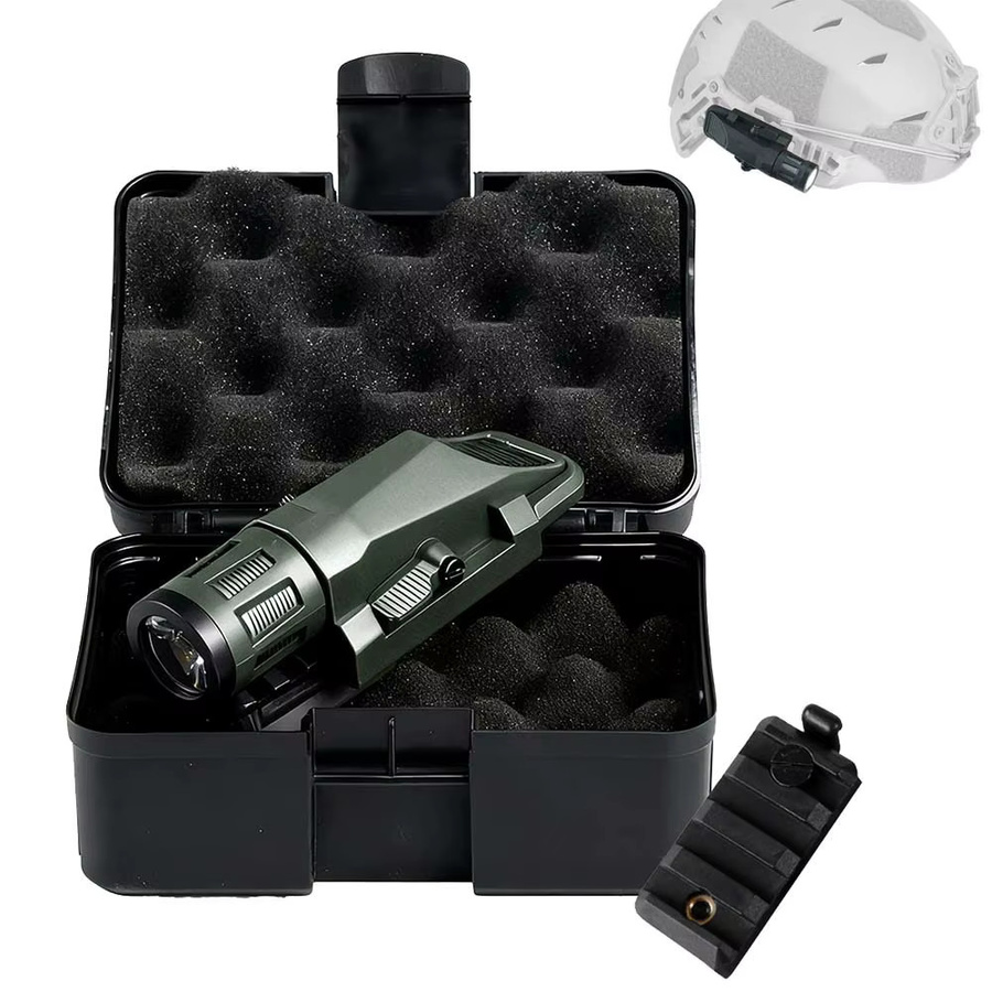 BOOIU Taktische LED-Taschenlampe WML-G2 mit 400 Lumen und Strobe-Funktion, wasserdicht, Farbe: Grün - Bild 4