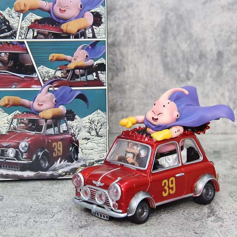 Dragon Ball Satan fährt Fat Buu, Figur, Motorrad, Ornament - Bild 1