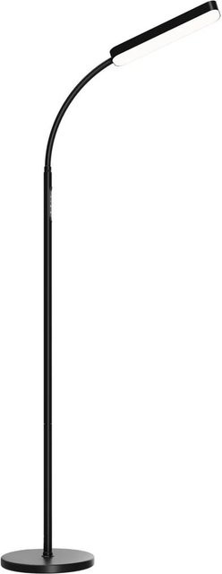 tectake Stehlampe Prisma Schwarz, dimmbare LED Stehleuchte mit 5 Lichtmodi, 12 W, B/T/H: 22 x 22 x 176 cm - Bild 2