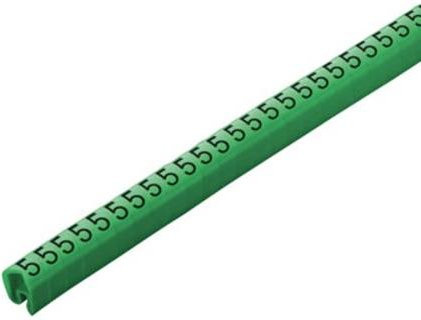 Weidmüller Kennzeichnungsring CLI C 2-4 GN/SW 5 CD in Grün mit Außendurchmesser-Bereich 4 bis 10mm - Bild 1