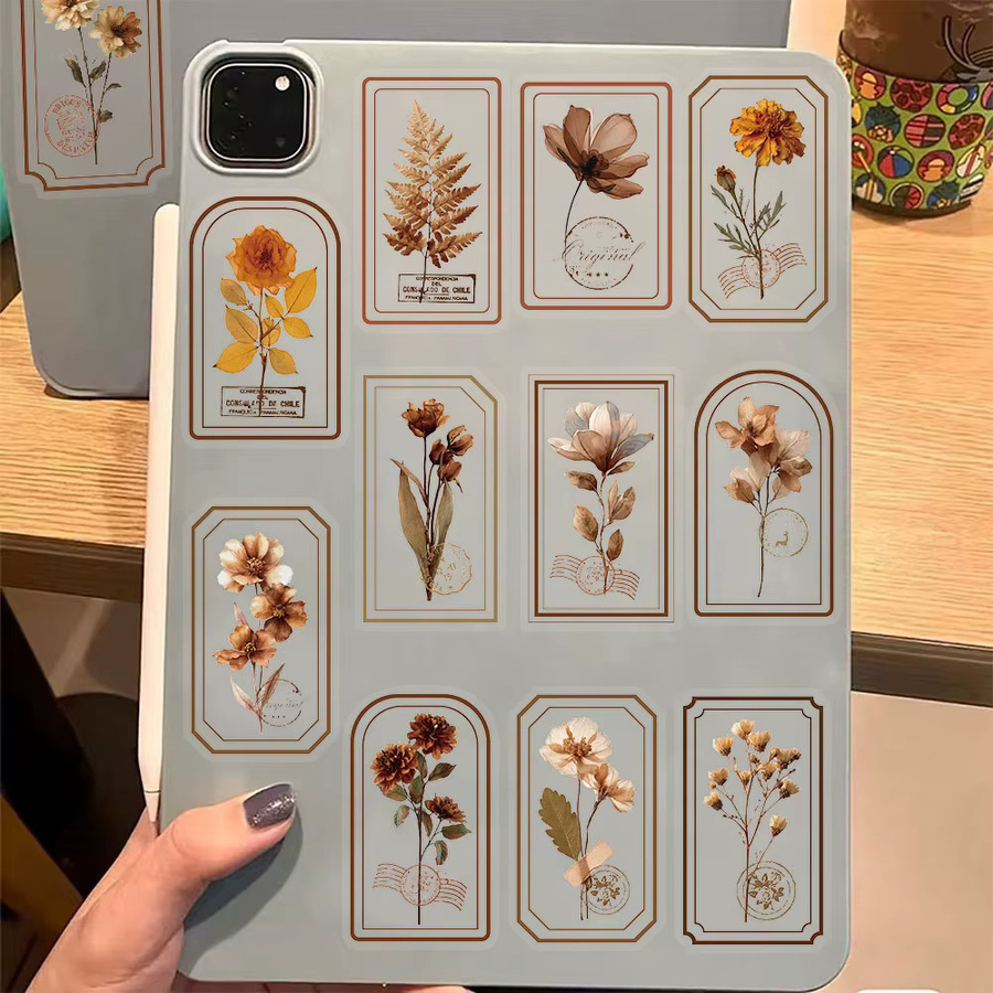 50 Stück Vintage Flower Picking Graffiti Aufkleber aus PET in Multicolour für Handyhüllen, Gepäck und Skateboard - Bild 2